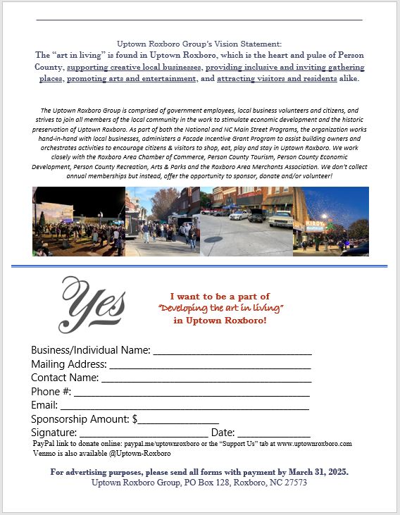 2025 sponsorship form