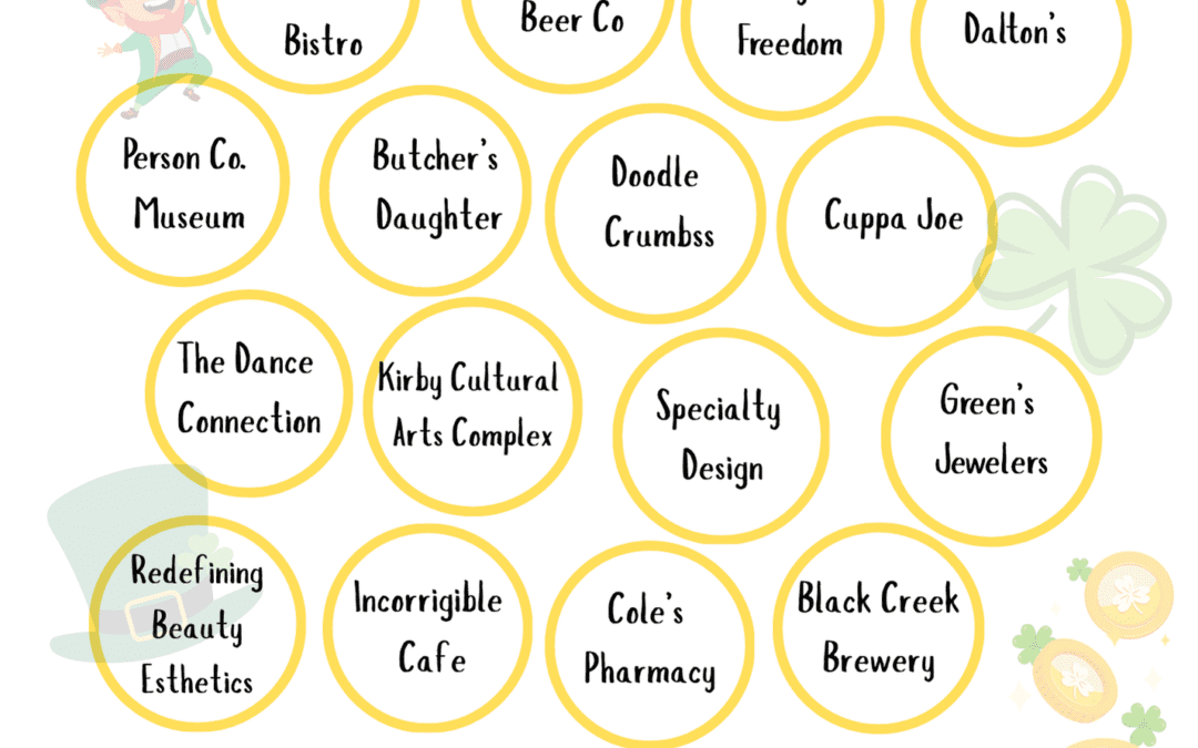 Celebrating Uptown Roxboro’s Pot O’ Gold Passport Promotion! 🌈💰