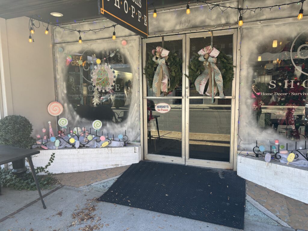 Cry Freedom Missions holiday window display