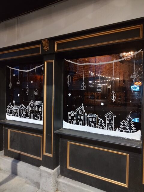 Black Creek Brewery Holiday Window picture