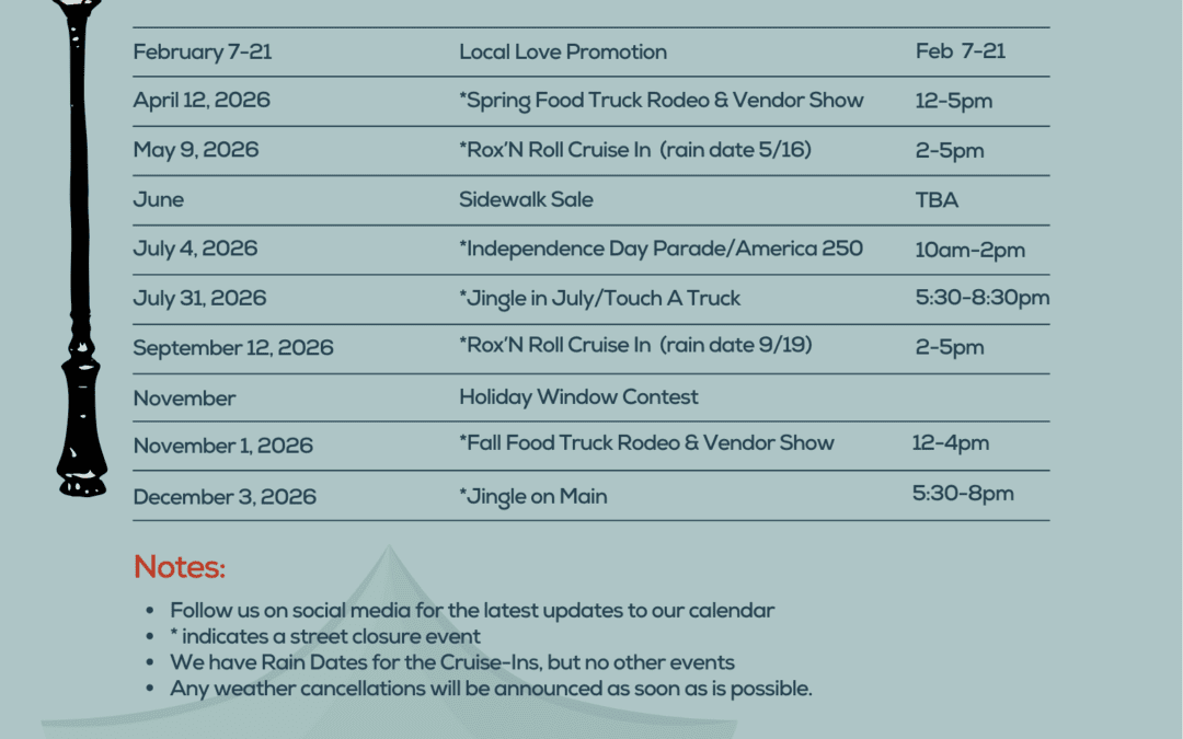 Welcome to 2026 in Uptown Roxboro 🎉