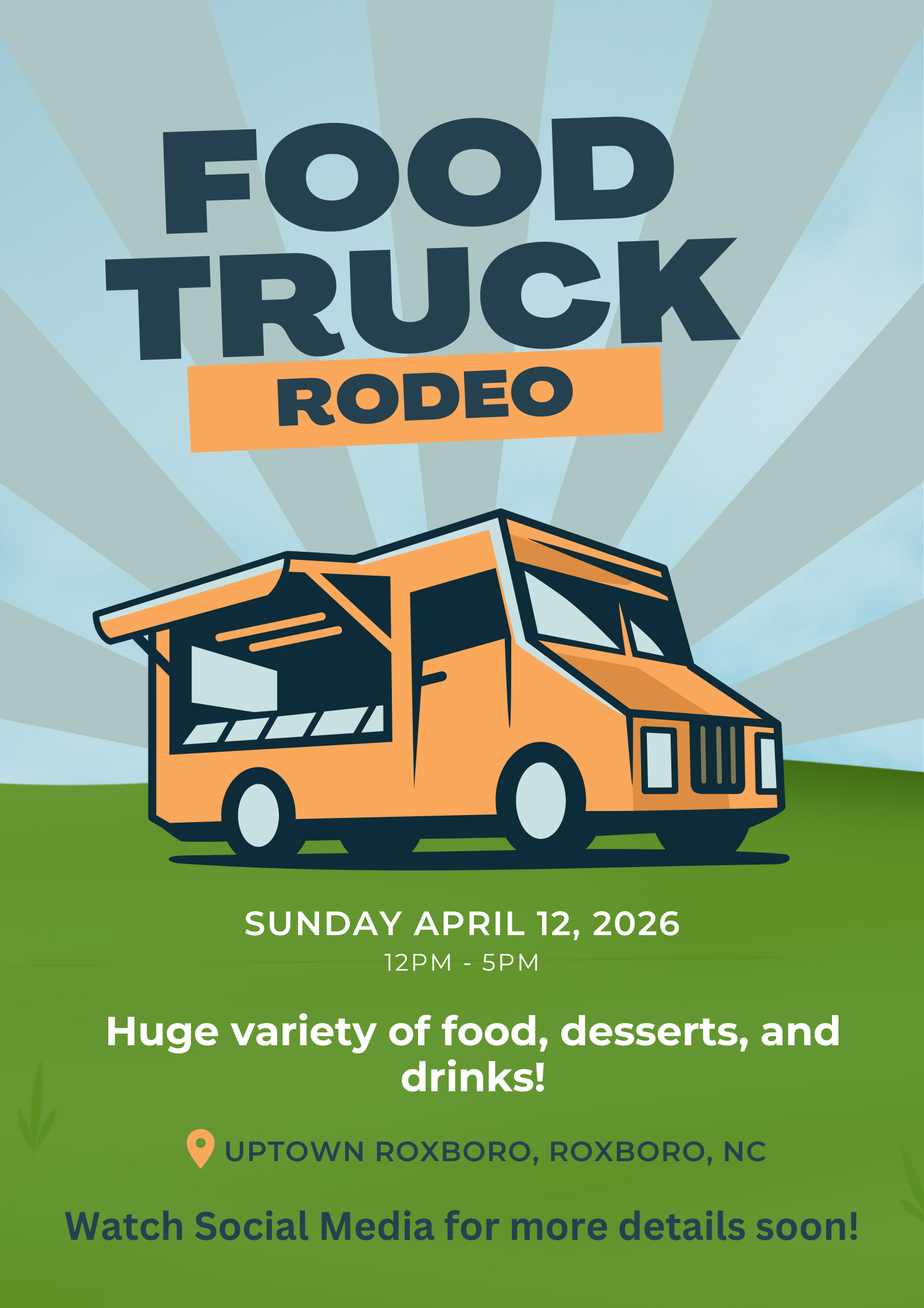 Uptown Roxboro Spring Food Truck Rodeo & Vendor Show 2026